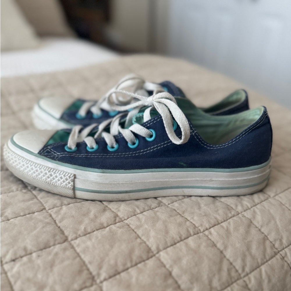 Converse Blue and White Sneakers